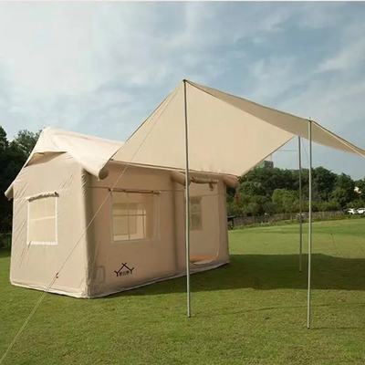 Große PVC-Full-Garden-Zelte Aufblasbare Luft-Touristenzelte Außenwasserdicht Familienwander- und Reisetente Kleidung für 2-3 Personen