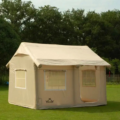 Große PVC-Full-Garden-Zelte Aufblasbare Luft-Touristenzelte Außenwasserdicht Familienwander- und Reisetente Kleidung für 2-3 Personen