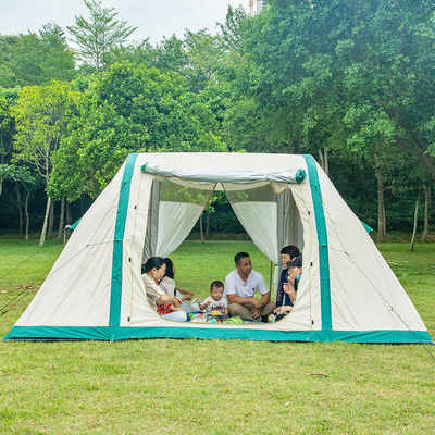 Warm Vier-Jahreszeiten 10 Personen Winter wasserdicht Outdoor Luxus Hotel Wüste Pop Up Air Tent Aufblasbares Campingzelt für 8 Personen