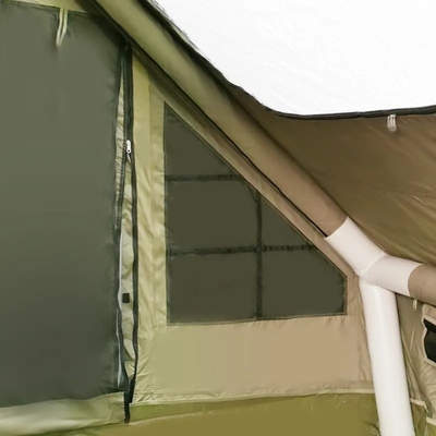 Luxus Outdoor Camping 10 Meter Weiß 12 Quadratmeter Großfarbenzelt Luftzelt aufblasbar