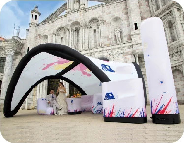 Hot Sale Veranstaltungen Ausstellung Sport Outdoor Air Marquee Werbung Promotion Kuppel Aufblasbare Pavillonschiene Luftversiegelte Zelt für