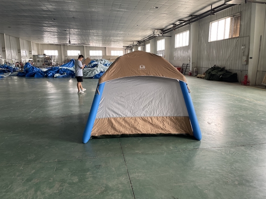 Klappbares aufblasbares Campingzelt Luftrahmenzelt mit Luftpumpe