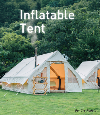 Luftfamilie Aufblaszzzelt Campingzelt Leinwand kundenspezifisch Luxus Polyester