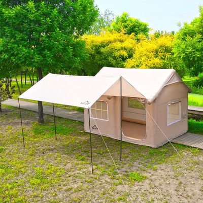 Vier Jahreszeiten aufblasbares Campingzelt tragbares Doppelschichtklappbares