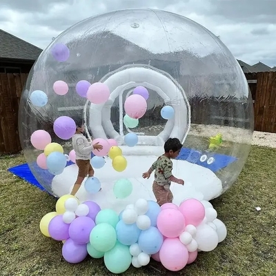 Transparentes aufblasbares Blasentent 100% PVC-Blasenhaus mit Bläser