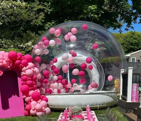 Transparentes aufblasbares Blasentent 100% PVC-Blasenhaus mit Bläser
