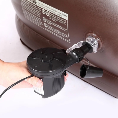 Erhöhte eingebaute Pumpe Dauerhafte automatische elektrische Aufblasung Aufblasen Luftbett Weiches Plüssig Flocking Matratze