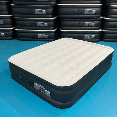 Hot selling tragbare PVC Flocking Doppelschichtluftbett aufblasbare Luftmatratzen