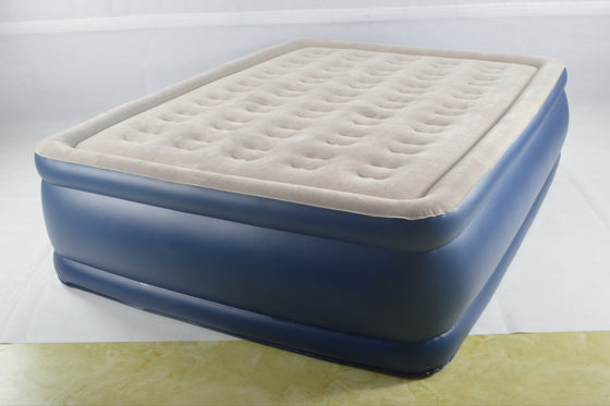 Elektrische Luftmatratze mit Aufblasen- und Aufblasungsschlafbett Soft Plush Flocking Matratze Dauerhaft automatisch