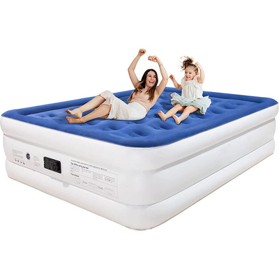 Elektrische Luftmatratze mit Aufblasen- und Aufblasungsschlafbett Soft Plush Flocking Matratze Dauerhaft automatisch