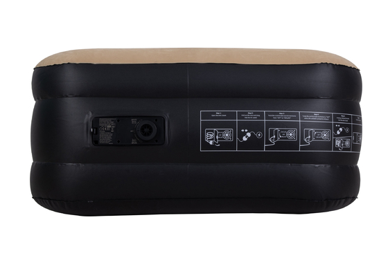 Elektrische Klappluftmatratze Bett wasserdicht Flocked PVC angepasst