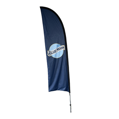 Outdoor-fliegende doppelseitige Werbeflagge für Strände
