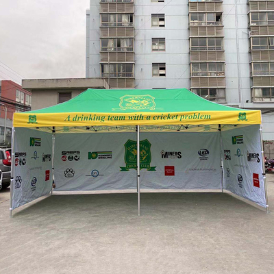 20 Fuß Outdoor Aluminium Hexagonal Up Tent Pop Up Canopy, Klappgartenzelt 3X3M, 3X6M Größe