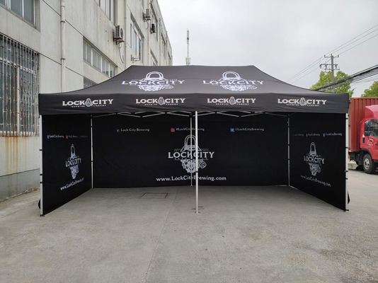 20 Fuß Outdoor Aluminium Hexagonal Up Tent Pop Up Canopy, Klappgartenzelt 3X3M, 3X6M Größe
