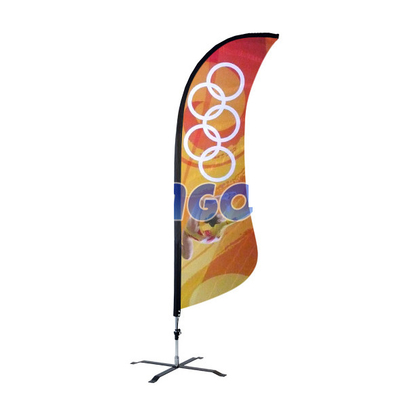 Anpassung Wasser Strand Flagge und Banner Werbung Federflaggen mit Basis kundenspezifische Tränenflagge