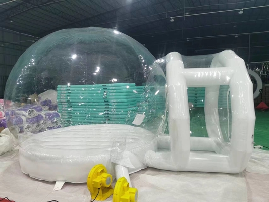 Größe 4m Kunststoff Igloo Zelt PVC Material OEM Blow Up Bubble Zelt