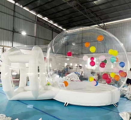 Größe 4m Kunststoff Igloo Zelt PVC Material OEM Blow Up Bubble Zelt