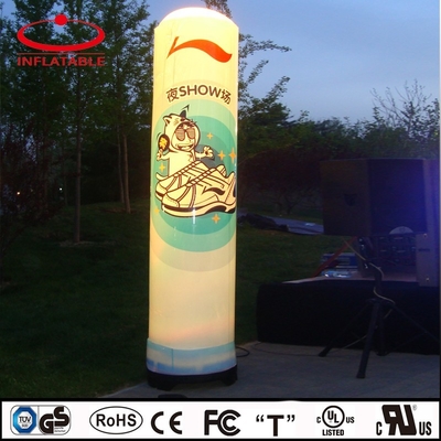 Custom Logo Aufblasbare Säule 3,5m Werbung Klassiker mit Licht